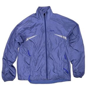PATAGONIA MEDIUM Full Zip Lightweight Windbreaker Rain Jacket Purple Pockets M